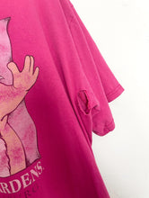 Load image into Gallery viewer, Vintage 90s Oversized Distressed Magenta Busch Gardens Bear Tee